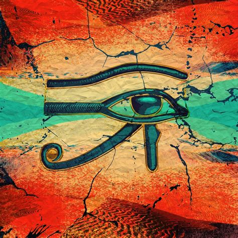 Egyptian Eye Of Horus Ra Art Print By Creativemotions Oeil Horus