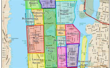 Map Of Manhattan Neighborhoods – Otosection