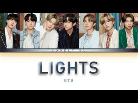 Bts Lights Kan Rom Eng Color Coded Lyrics Youtube