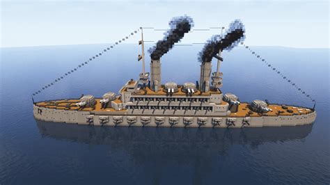 I Made The Biggest And The Strongest Battleships From Aot In Minecraft