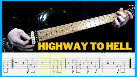 Slow Tempo Highway To Hell Guitar Lesson Youtube