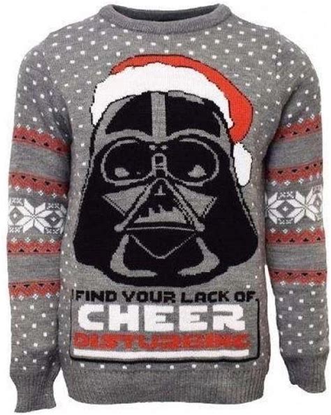 Star Wars Kersttrui Grijs Darth Vader I Find Your Lack Of Cheer