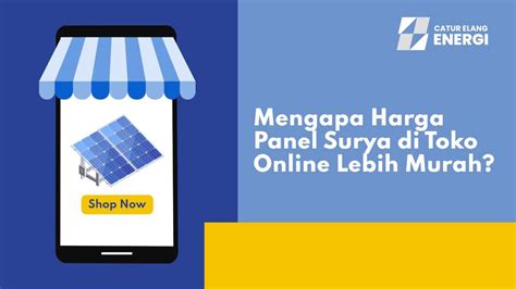 Mengapa Harga Panel Surya Di Toko Online Lebih Murah Catur Elang Energi