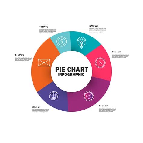 Plantilla De Infograf A De Diagrama Circular Plano Vector Premium