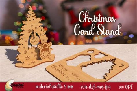 3d Christmas Stand Laser Cut Xmas Decor Graphic By Digital Idea