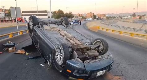 Se Queda Dormido Y Se Voltea En La Nogales Norte De Chihuahua