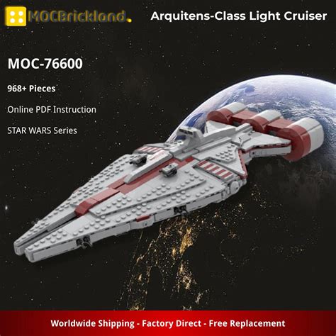 STAR WARS MOC 76600 Arquitens Class Light Cruiser By Brickdefense