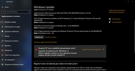 L Aggiornamento Cumulativo Di Ottobre Disponibile Per Windows