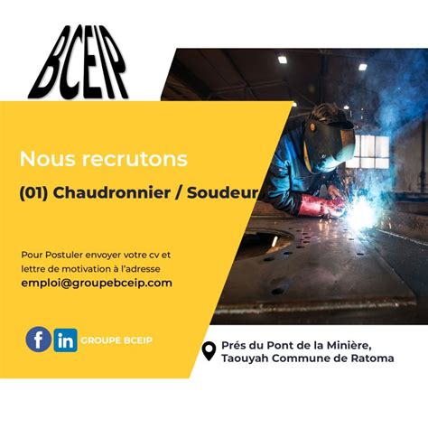 Chaudronnier Soudeur H F Y A Bara Offres D Emplois Et Stages