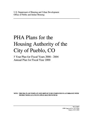 Fillable Online Hud PHA Plans For The Housing Authority Of The City Of