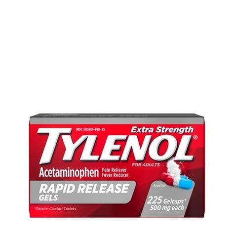 tylenol extra strength rapid release gels