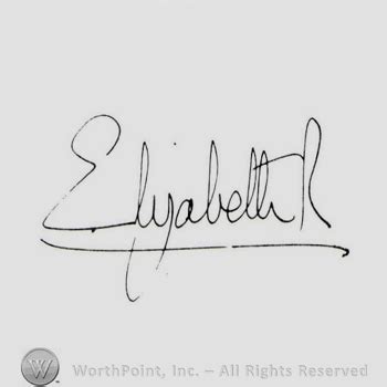 Mark with Signature: Queen Elizabeth II. | #572066