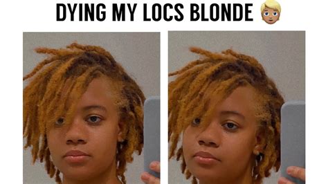 Dying My Locs Blonde 😱 Youtube