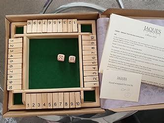 Jaques Of London 4 Player Shut The Box Wooden Board Games Shut The