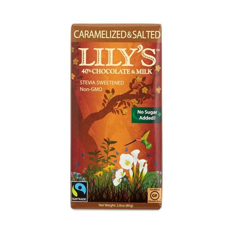 Lily S Sweets Stevia Sweetened Caramelized And Salted Milk Chocolate Bar Thrive Market