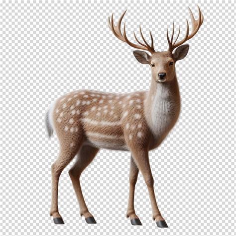 Premium Psd A Deer With Antlers On Its Head Is Shown In A Picture