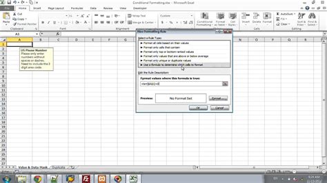 Excel Data Validation And Conditional Formatting Youtube