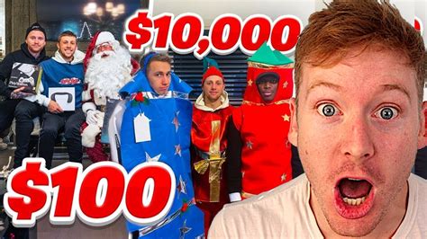 Sidemen 10000 Vs 100 Christmas Day Reaction Youtube