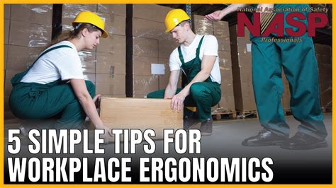 5 Ergonomics Tips For Workplace Safety Youtube