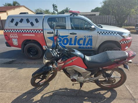 Motocicleta Furtada Em Monte Alegre Recuperada Pela Pol Cia Militar