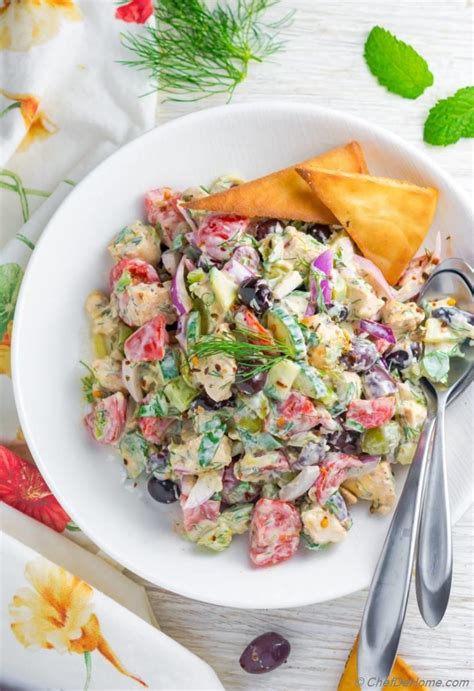 Tzatziki Chicken Salad Recipe Chefdehome