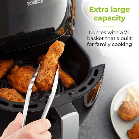 Air Fryer Vortx Vizion Tower T17072 Digital Large 7l Energy Saving