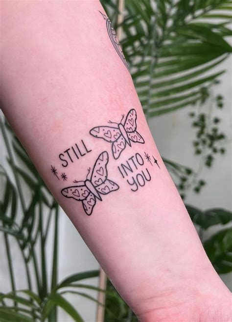 Beautiful Tattoo Designs For Women Butterflies Sparkles On Arm