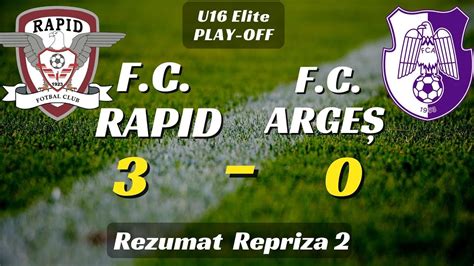 FC Rapid FC Arges Fotbal Elite U16 Rezumat Rep 2 YouTube