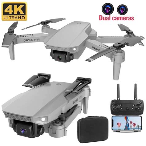 E88 Drone WiFi Fpv Mini Drone with Dual 4K HD Camera Wide-Angle Lens ...