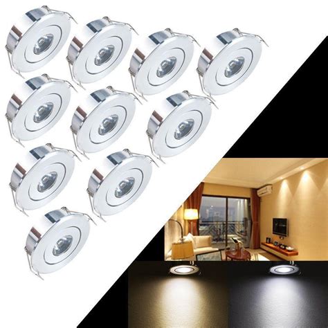 W Led Recessed Cabinet Mini Spot Light V V Downlight V Dc