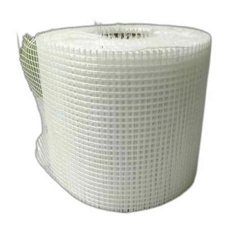 Plain 75 GSM White Glass Fiber Mesh 7019 Size 290mm X 50m Lxw At