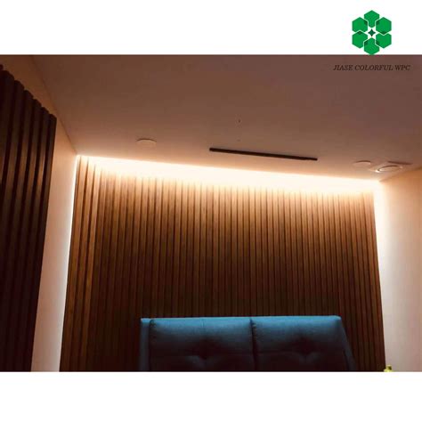 Groove Laminate Wooden Design Moisture Proof Wpc Wall Paneling Wpc