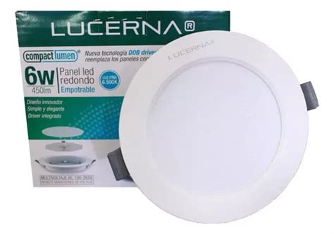 Panel Led Empotrar 4w 3 Pulgadas Luz Blanca Garantia Lucerna MercadoLibre