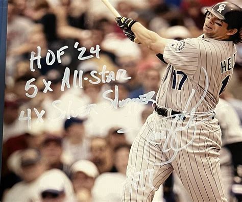 TODD HELTON Signed 8x10 Photo With 3 Inscriptions TRISTAR COA HOF 24