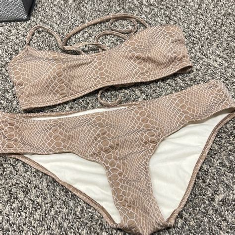 Swim Snake Skin Bikini Poshmark