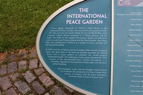 International Peace Garden Gardens Ottawa