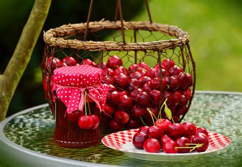 Free Images Fruit Berry Flower Summer Food Red Produce Plate