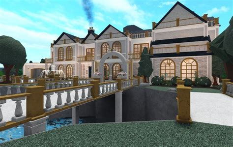 bloxburg elegant, luxury mansion exterior | Mansions, Modern mansion ...