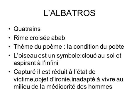 Poeme L Albatros