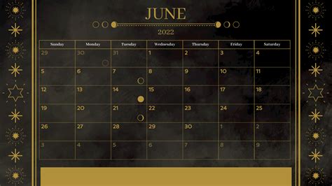 Moon Phases Calendar | Calendar Template