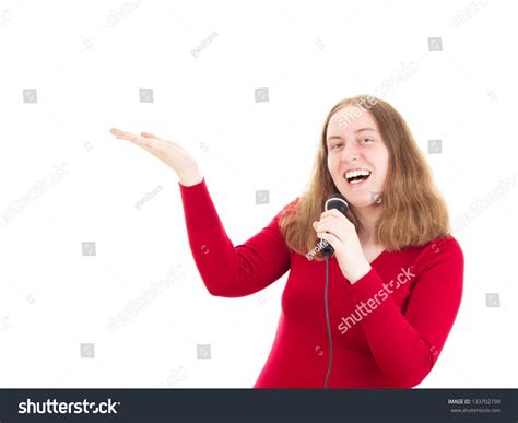 Beautiful Woman Giving Presentation Stock Photo 133702799 Shutterstock