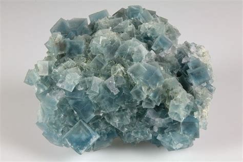 3 6 Stormy Day Blue Cubic Fluorite Crystal Cluster Sicily Italy