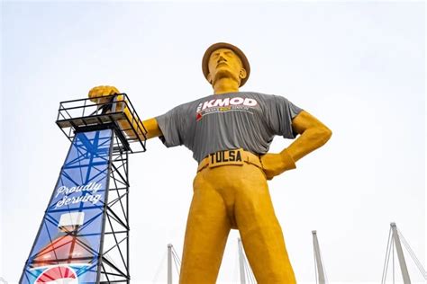 Golden Driller Statue in Tulsa, Oklahoma