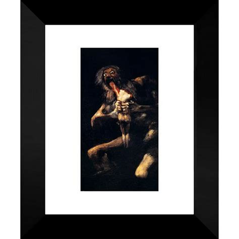 Saturn Devouring His Sons 15x18 Framed Art Print By Goya Francisco De