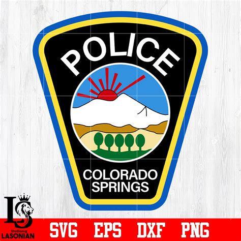 Badge Colorado Springs Police svg eps dxf png file, digital - Inspire ...