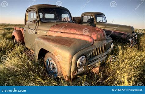 Vintage Farm Trucks Stock Image Image Of Pickup Country 21325799