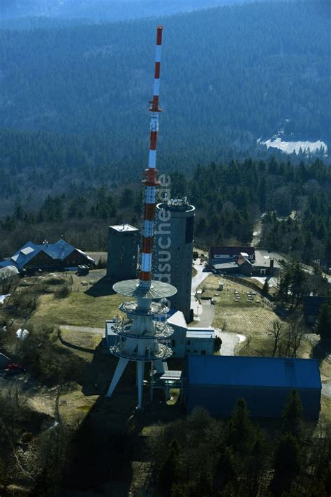 Luftaufnahme Kurort Brotterode Funkturm Und Sendeanlage Auf Der Kuppe