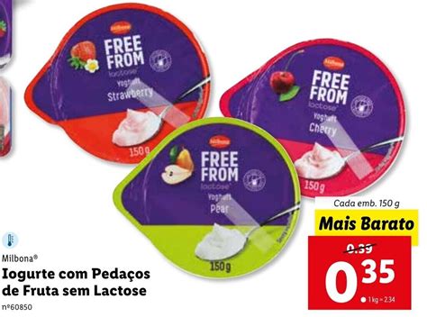 Promo O Milbona Iogurte Peda Os De Fruta Sem Lactose G Em Lidl