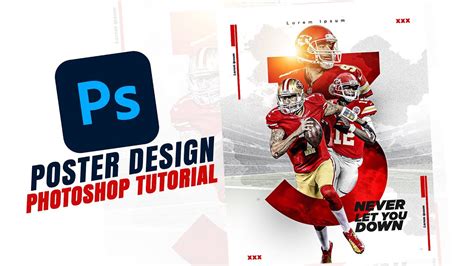 Adobe Photoshop Tutorial L Sports Poster Design L Nfl 2021 Youtube