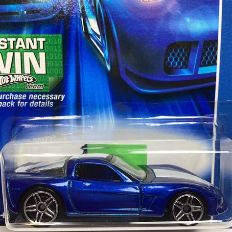 Yahoo オークション ホットウィール シボレー コルベット C6 青 Hot
